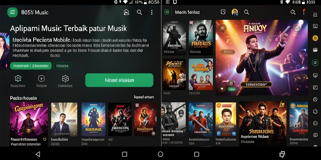 Tampilan gameplay musik yang menarik di 8055.