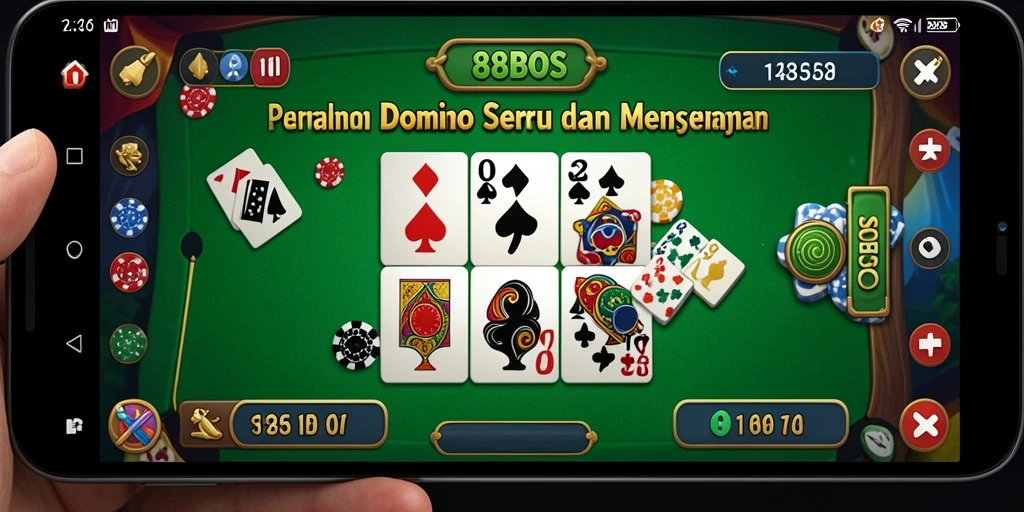 Screenshot gameplay Domino yang seru dan penuh aksi di 88BOS.