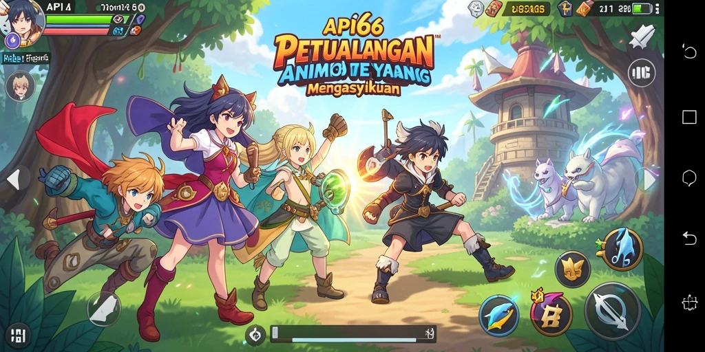 Gameplay seru dengan karakter Anime favorit dalam pertempuran.
