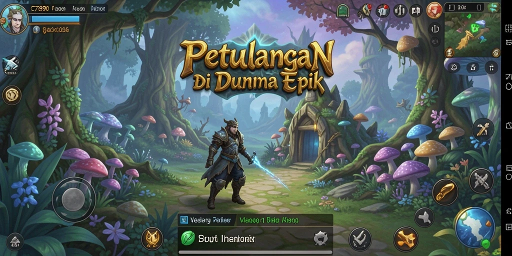 Tampilan gameplay C7890 dengan aksi pertempuran yang menegangkan dalam dunia RPG.
