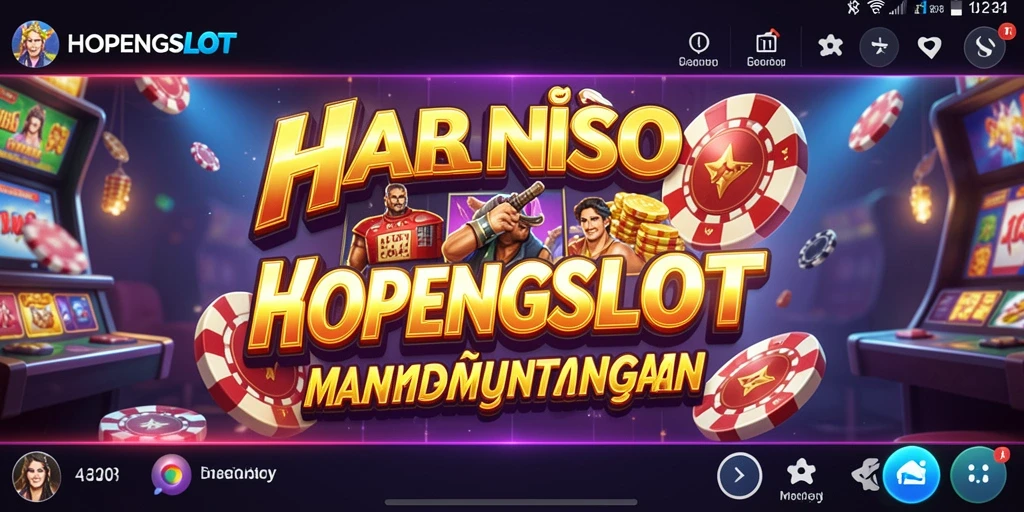 Tampilan gameplay HOPENGSLOT yang menarik dan terinspirasi kasino.