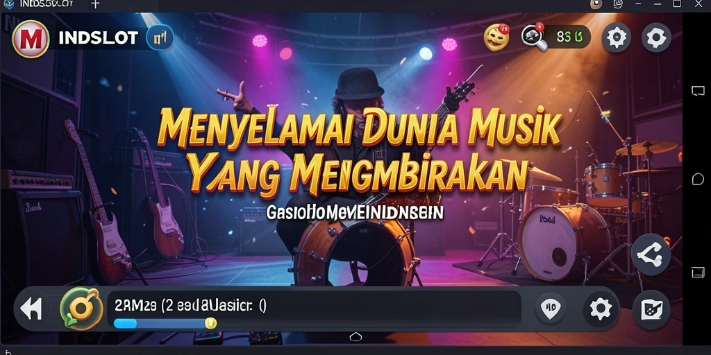 Tampilan gameplay INDSLOT yang menarik dengan berbagai pilihan lagu.