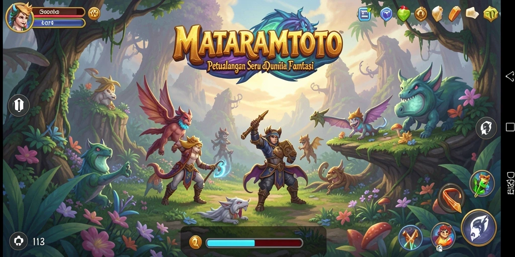Tampak gameplay MATARAMTOTO yang mendebarkan dan penuh warna.