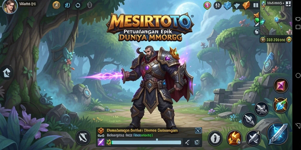 Tampilan dinamis dari gameplay MESIRTOTO dalam aksi MMORPG yang menantang.