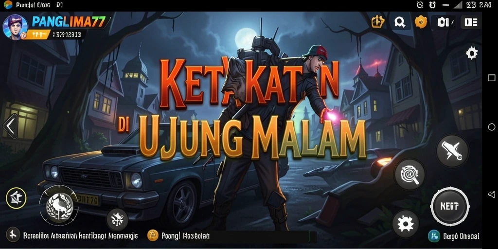 Screenshot menunjukkan gameplay menegangkan dari PANGLIMA77.