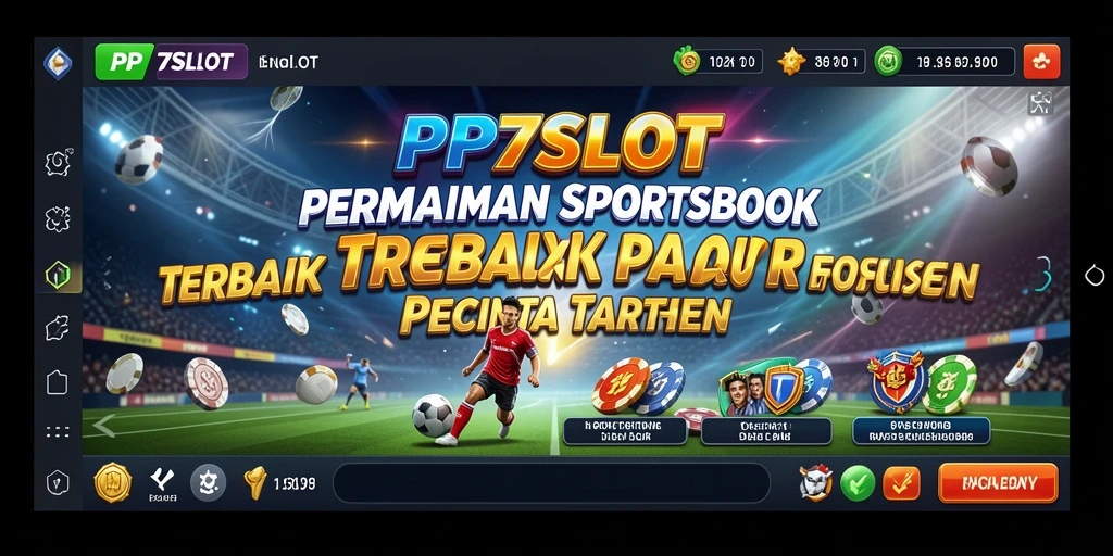 Tampilan antarmuka PP7SLOT dengan fitur taruhan olahraga yang menarik.