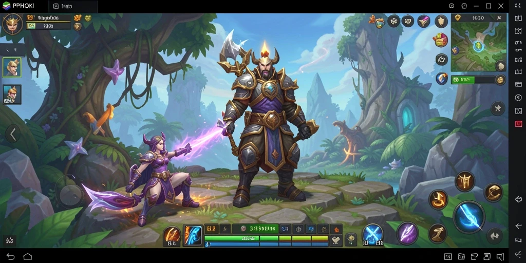 Tangkapan layar gameplay PPHOKI yang menggambarkan pertarungan seru.