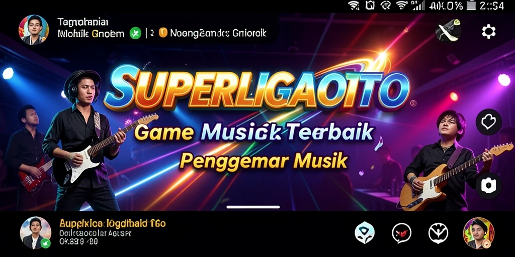 Tampilan permainan SUPERLIGATOTO yang seru dan interaktif.