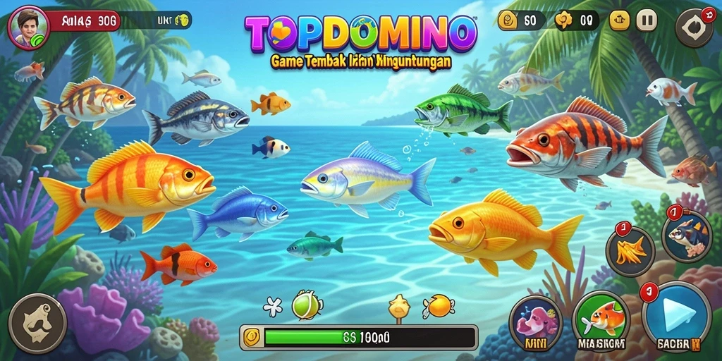Gameplay Tembak Ikan yang seru dan menantang di TOPDOMINO.