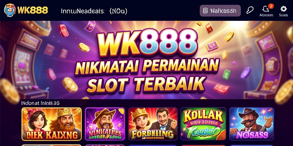 Tampilan menarik dari gameplay Slot WK888 penuh warna.
